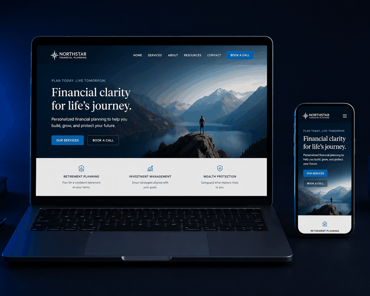 Khadacha Creative Hub website design work — responsive site across laptop, tablet and phone